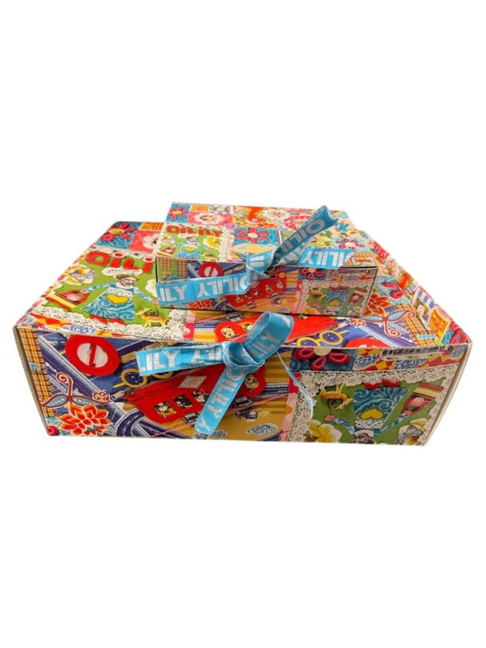 Set of 2 Empty Oilily Rare Discontinued Gift Boxes